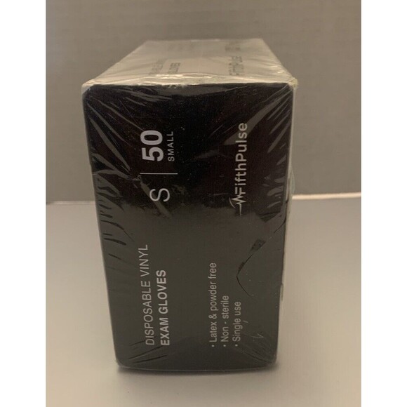 Fifth Pulse Nitrile Exam Latex & Powder Free THICK Gloves - Black - 50 pks (S) - Picture 2 of 4